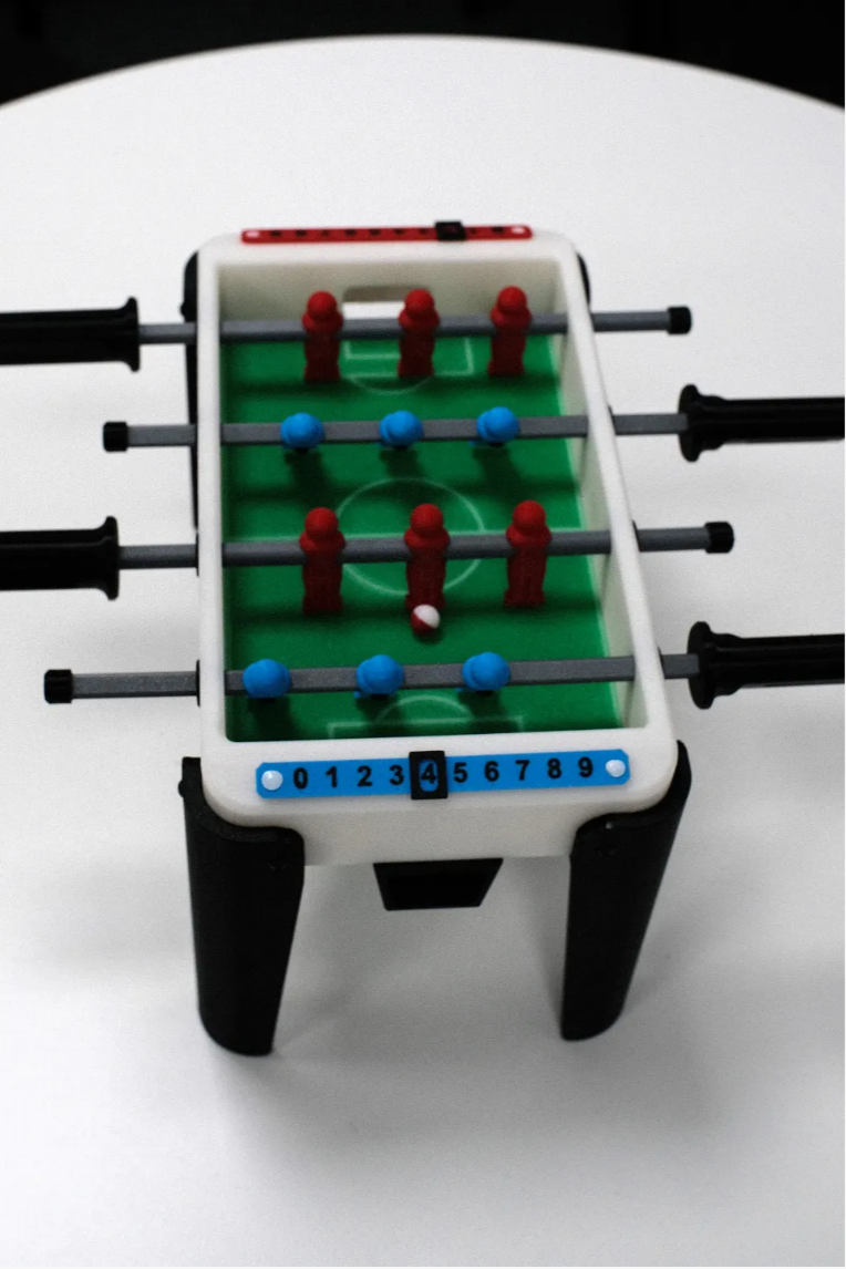 Mini Foosball Table, Soccer Foosball Table comes with 2 balls, a soccer table for game rooms, parties, and family nights.