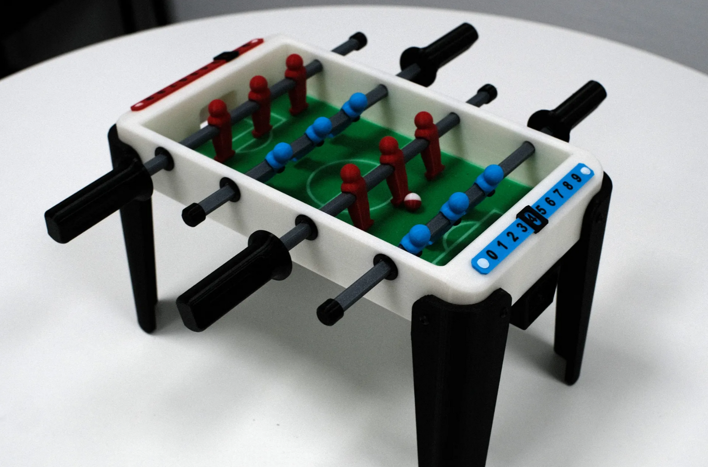 Mini Foosball Table, Soccer Foosball Table comes with 2 balls, a soccer table for game rooms, parties, and family nights.