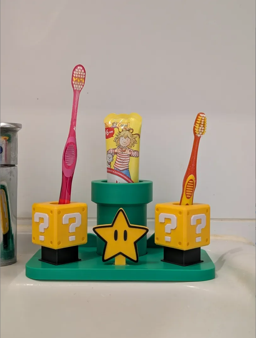 Super Mario Toothbrush Holder