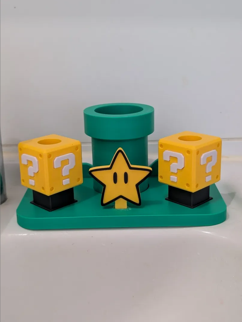 Super Mario Toothbrush Holder