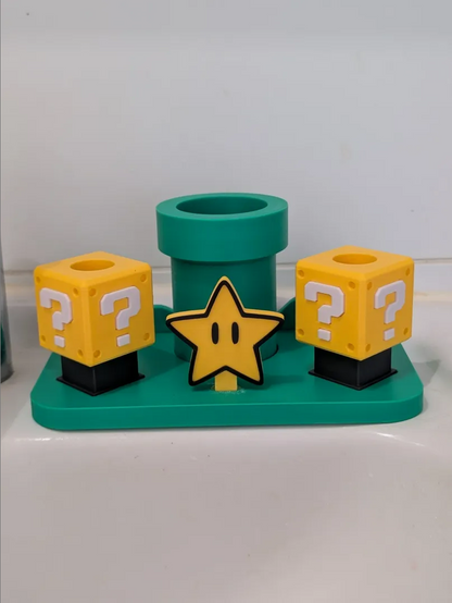 Super Mario Toothbrush Holder
