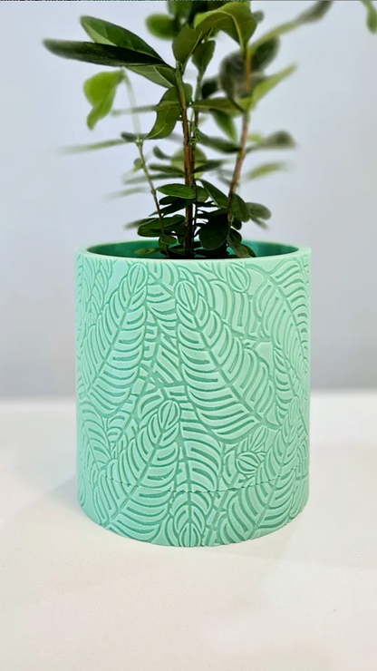 Palm Planter with hidden drip try