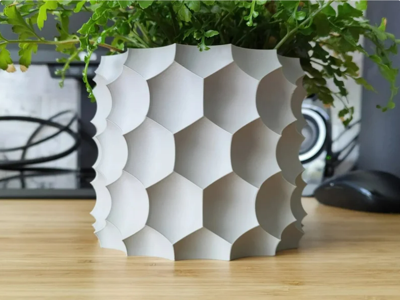 Inverted Planter, Upside Down Planter, Custom Color 3D Printing Printed Planter, Small Planter, wall planter