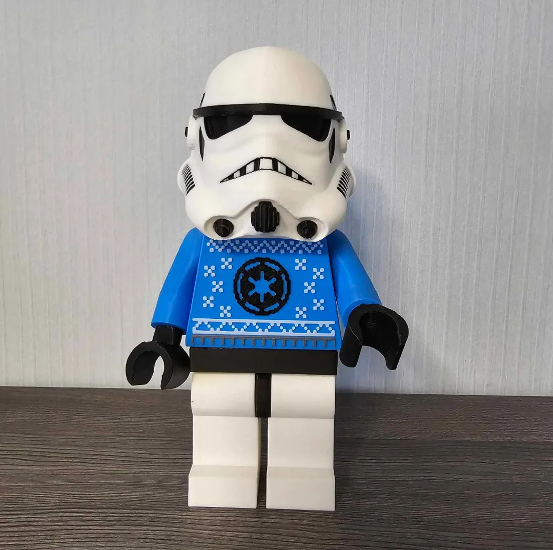 Big brick stormtrooper ¨XMAS¨  come with stand