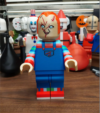 Big Brick chucky come with knife, hamer and stand