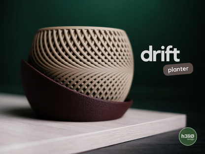 The Drift Planter | Stylish Handcrafted Planter for Trendy Indoor & Outdoor Decor | Perfect for Succulents and Greenery