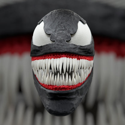 Venom helmet, collectible, inspired by comic characters, helmet costume