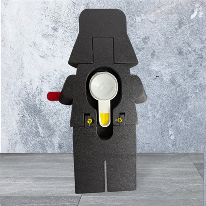 Darth Vather toilet paper holder comes with a shower suction cup hook and a Star Wars sign. "No, I am your father"