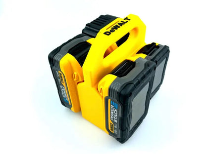 DeWALT Battery Caddy - Fits 6 or 4 DeWALT 20V Max Bat (3D Printed)