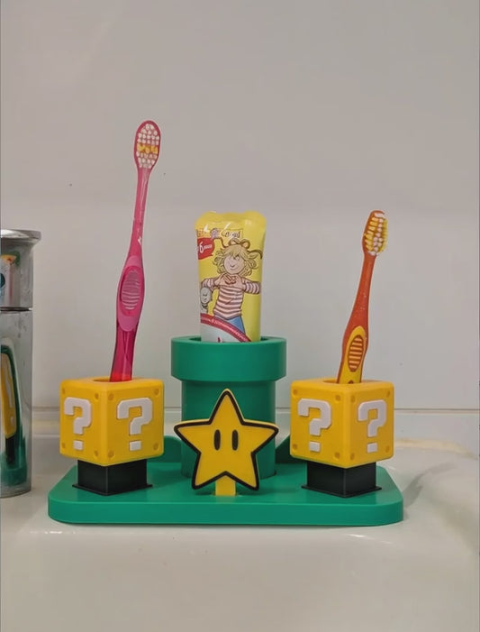 Super Mario Toothbrush Holder