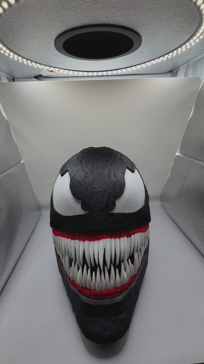 Venom helmet, collectible, inspired by comic characters, helmet costume